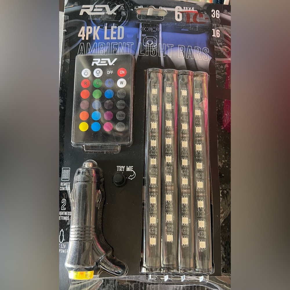 Rev 4 Pack Ambient Light Bars w/ Remote